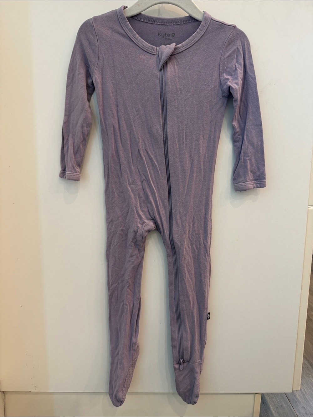 Kyte BABY Lavender Footed One-Piece Zipper Pajamas